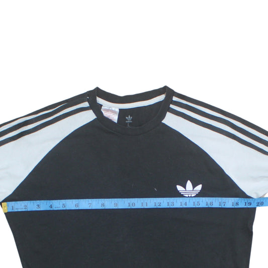 Adidas Mens Black Long Sleeve Crew Neck Pullover Sweatshirt Size L