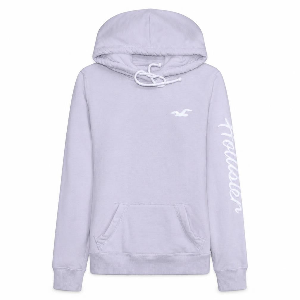 Hollister Women Purple Pullover Hoodie XS Cotton Blend Casual