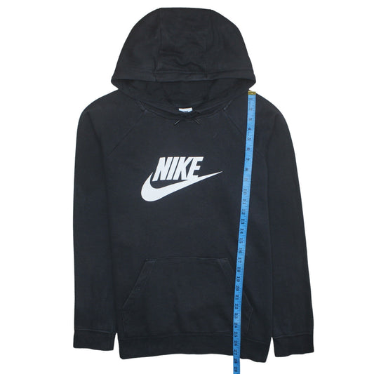 Nike Men's Black XL Pullover Hoodie with Logo Print