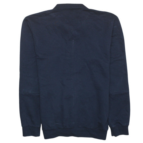Adidas Men Blue Full Zip Sweatshirt M Regular Fit Sportswear