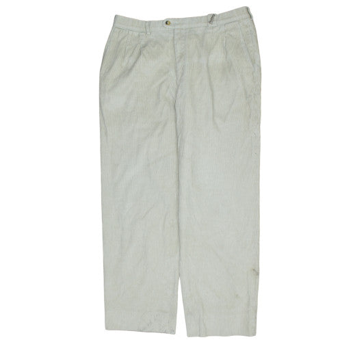 Burberry Men’s Beige Corduroy Chino Trousers Size 46 Regular