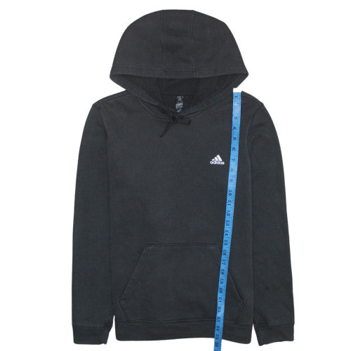 Adidas Men's Black Pullover Hoodie M Fleece Sportswear