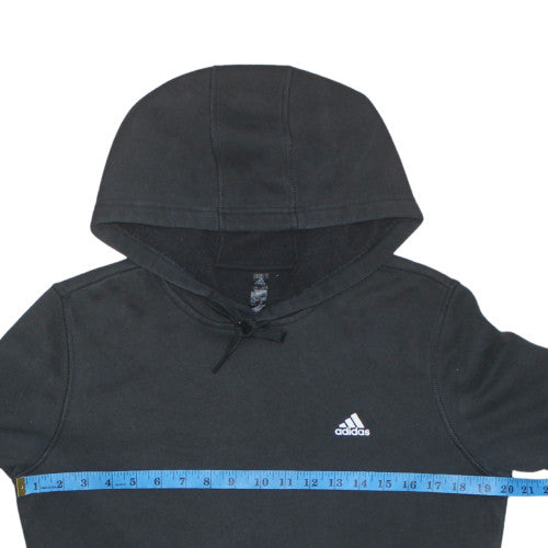 Adidas Men's Black Pullover Hoodie M Fleece Sportswear