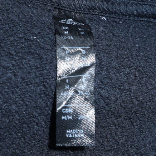 Adidas Men's Black Pullover Hoodie M Fleece Sportswear