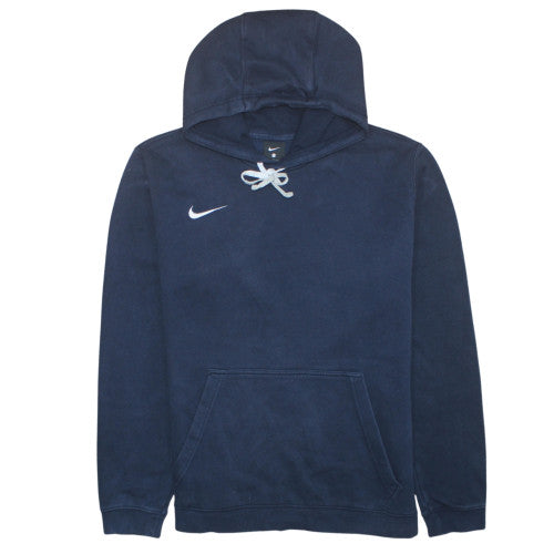 Nike Men's Blue Pullover Hoodie L Sports Fleece Sweatshirt