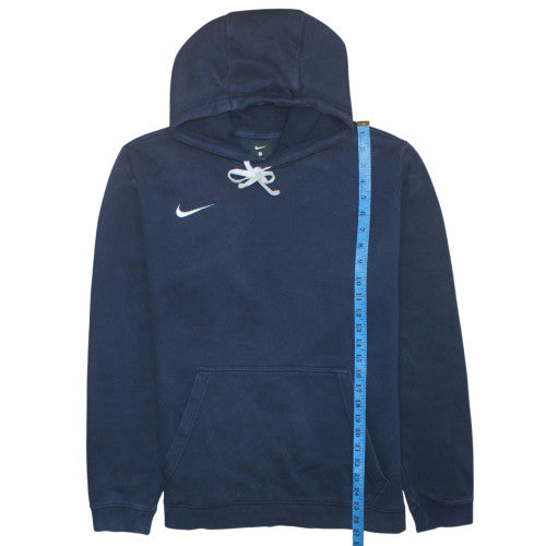 Nike Men's Blue Pullover Hoodie L Sports Fleece Sweatshirt