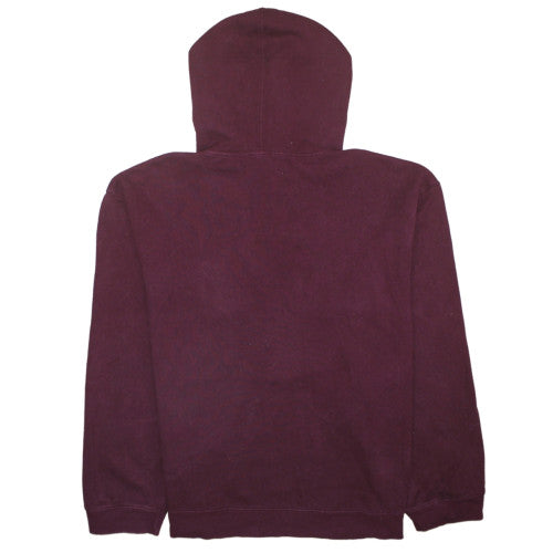 GAP Men's Red Pullover Hoodie L Fleece Logo Sweatshirt