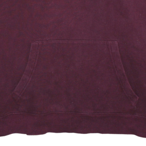 GAP Men's Red Pullover Hoodie L Fleece Logo Sweatshirt