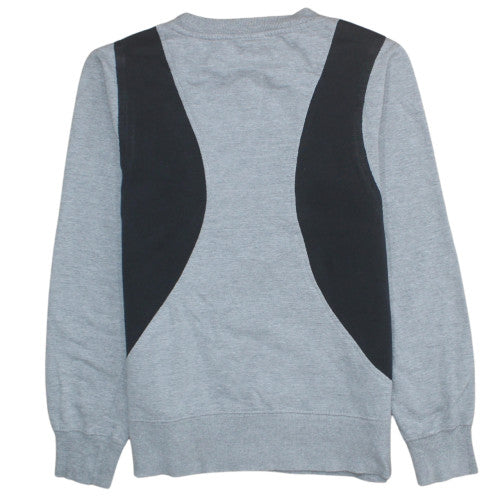 Nike Men's Grey & Black Crew Neck Sweatshirt Size S Classic Fleece