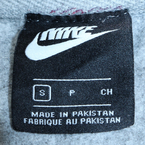 Nike Men's Grey & Black Crew Neck Sweatshirt Size S Classic Fleece