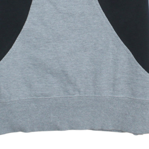 Nike Men's Grey & Black Crew Neck Sweatshirt Size S Classic Fleece