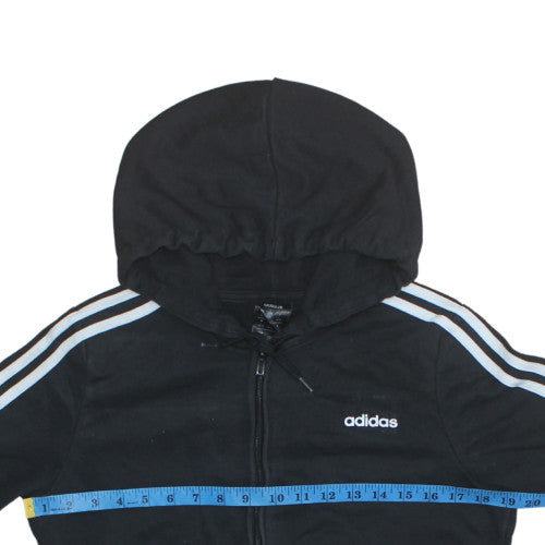 Adidas Mens Black Full Zip Hoodie L Lightweight Sportswear