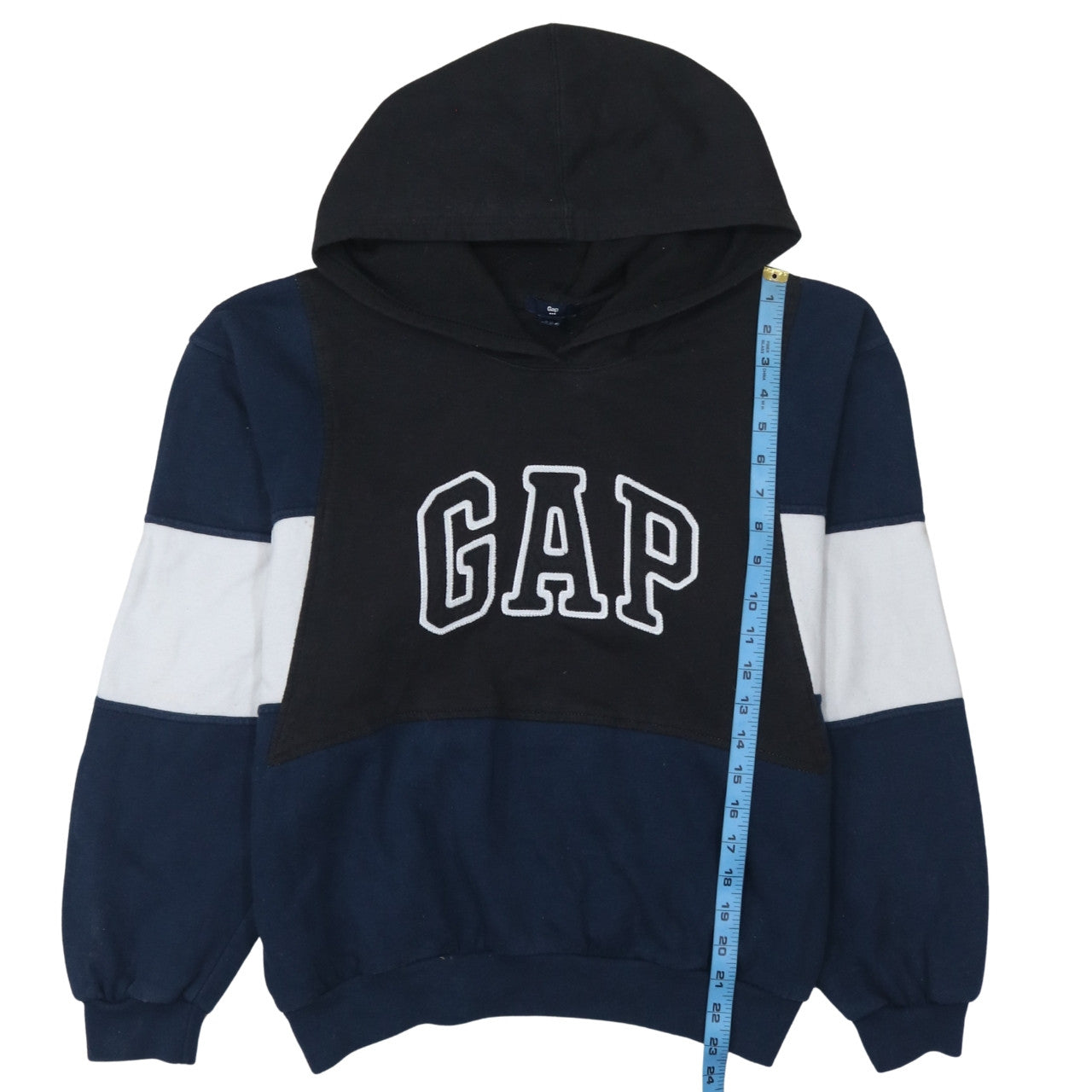 GAP Men's Multicoloured Pullover Hoodie XL Fleece Logo Sweatshirt