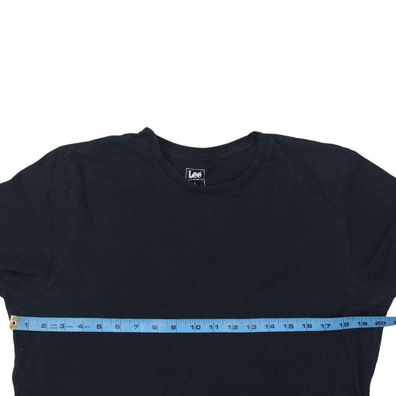 Lee Men's Black Cotton Crew Neck Short Sleeve T-Shirt Size L