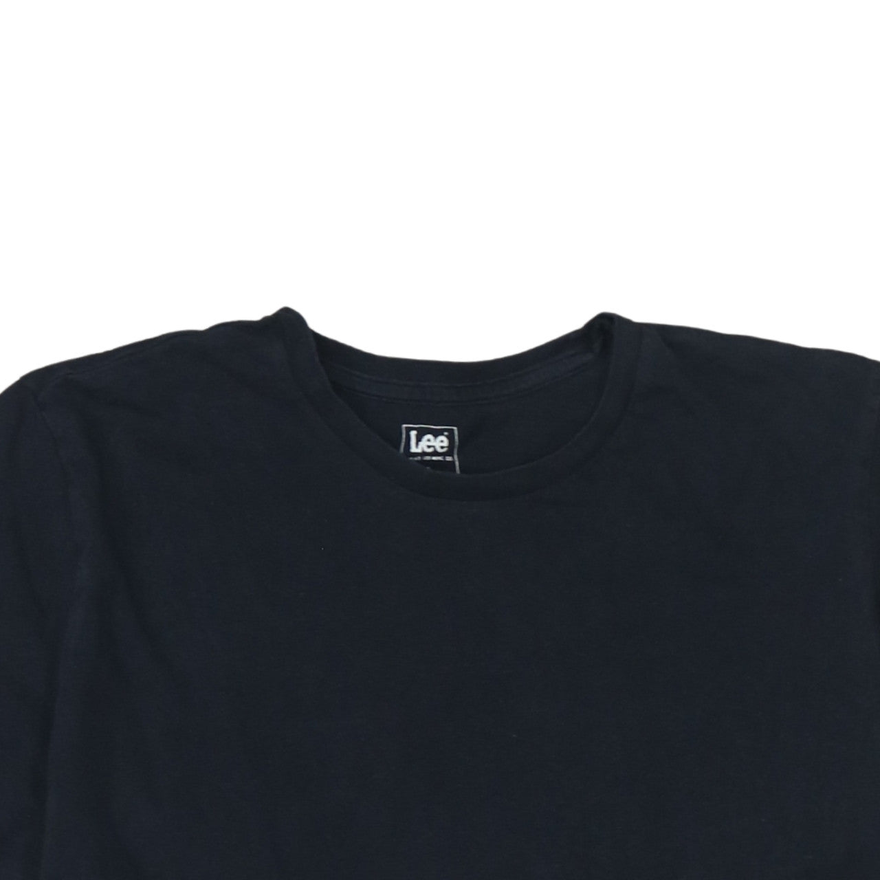 Lee Men's Black Cotton Crew Neck Short Sleeve T-Shirt Size L