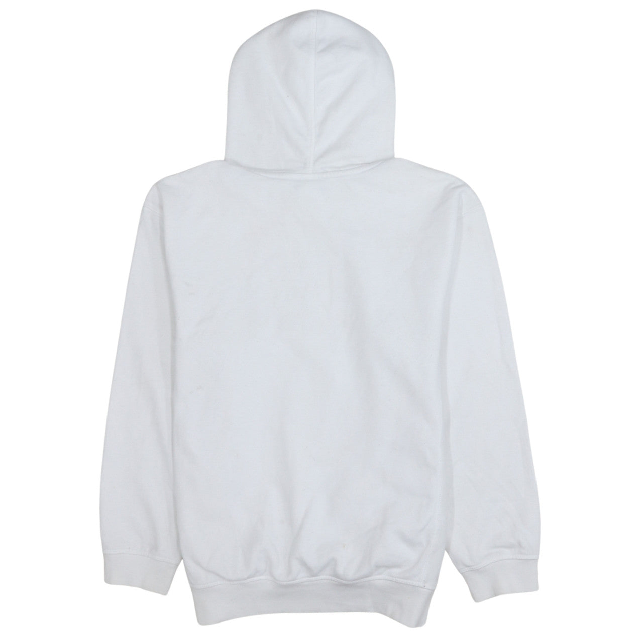 Reebok Men’s White Pullover Hoodie Size M Logo Fleece Sweatshirt