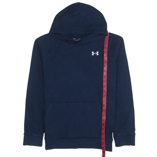 Under Armour Teens Blue Pullover Hoodie XL Relaxed Fit Fleece