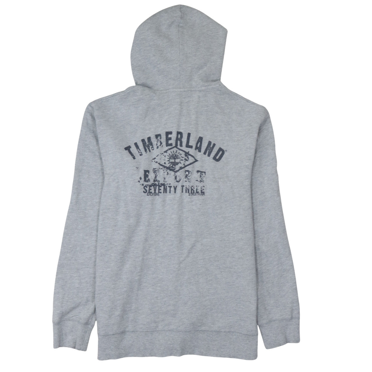 Timberland Men's Grey Full Zip Hoodie S Outdoor Logo Sweatshirt