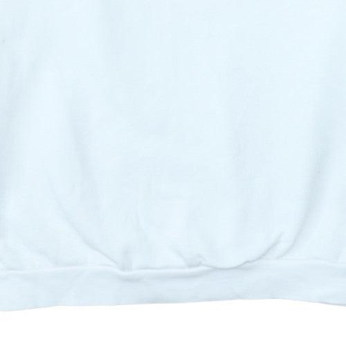 Adidas Women White Size 14 Crew Neck Pullover Sweatshirt