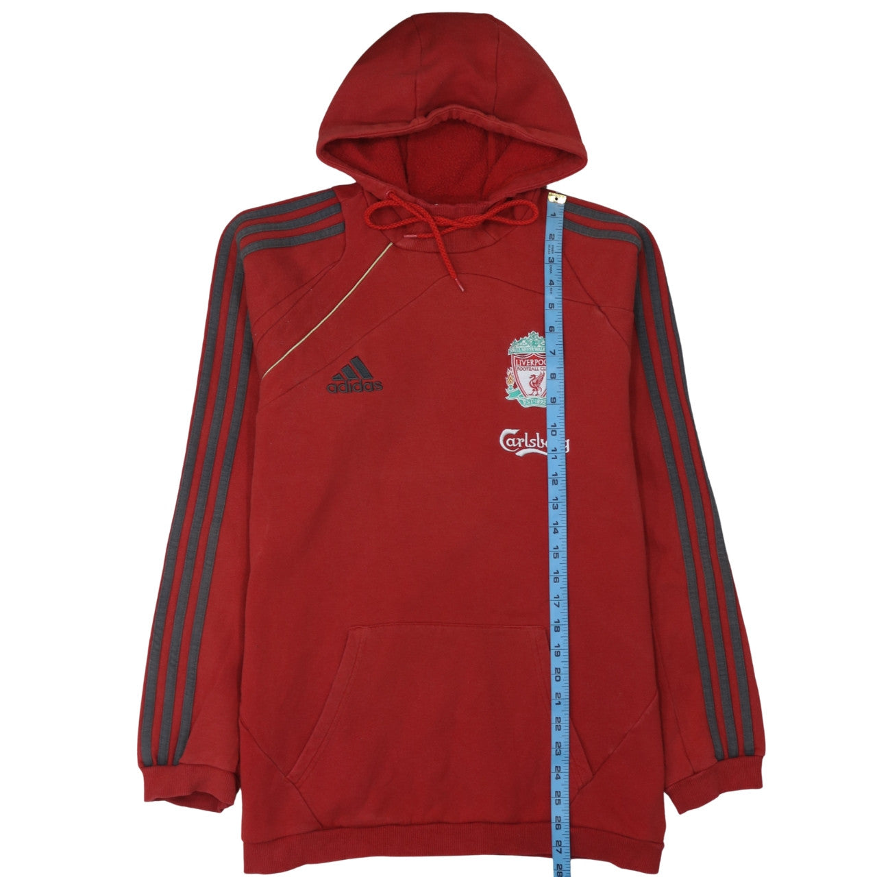 Adidas Men’s Red Liverpool FC Pullover Hoodie M Vintage Sportswear