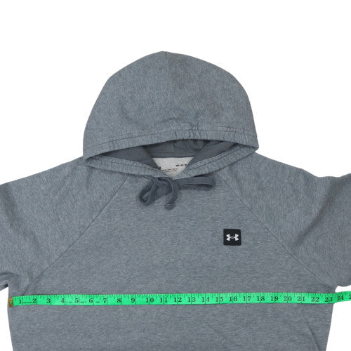 Under Armour Men's Grey Hoodie Medium Pullover Loose Fit Fleece