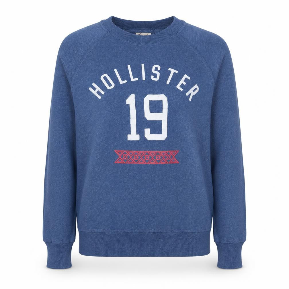 Hollister Women's Blue XS Crew Neck Pullover Sweatshirt