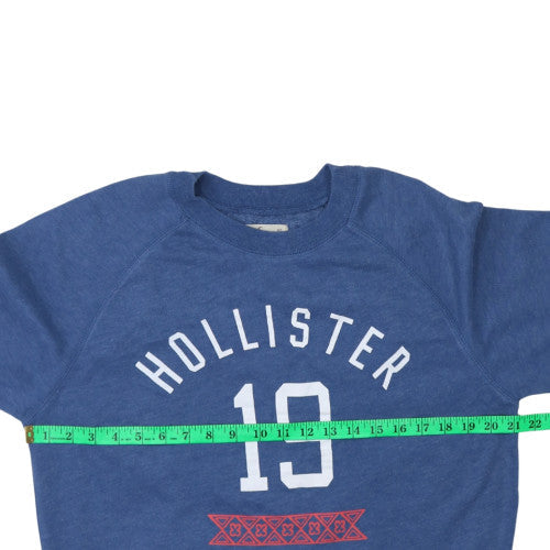 Hollister Women's Blue XS Crew Neck Pullover Sweatshirt