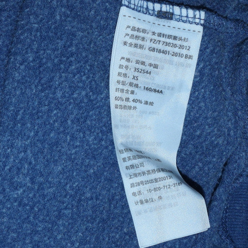 Hollister Women's Blue XS Crew Neck Pullover Sweatshirt