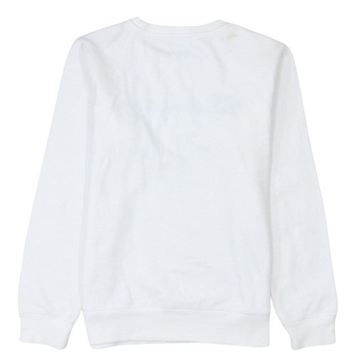 Champion Women's White XL Pullover Sweatshirt with Logo Embroidery