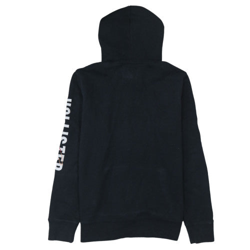 Hollister Womens Black Small Pullover Hoodie With Logo Print
