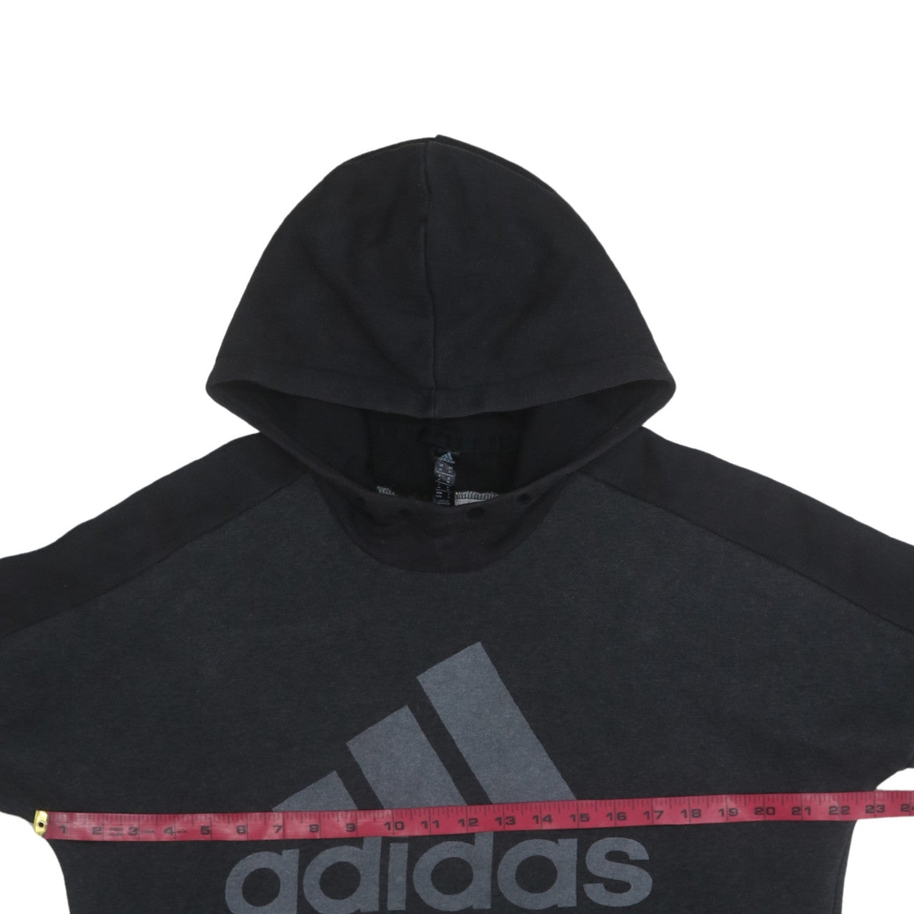 Adidas Men's Black Pullover Hoodie Medium Logo Sportswear