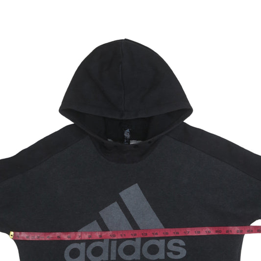 Adidas Men's Black Pullover Hoodie Medium Logo Sportswear