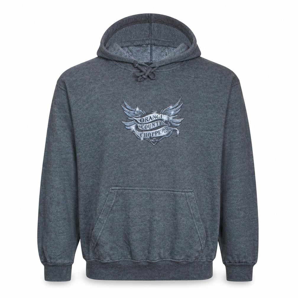 Orange County Choppers Men's Grey L Pullover Hoodie Motorcycle Graphic