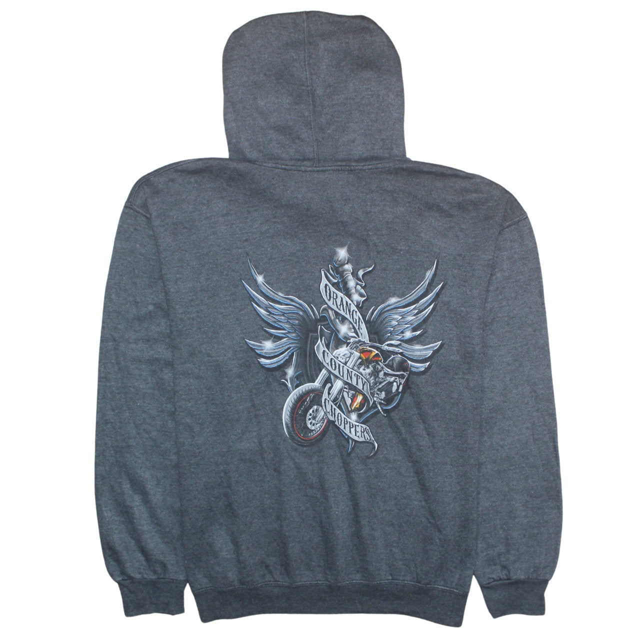 Orange County Choppers Men's Grey L Pullover Hoodie Motorcycle Graphic