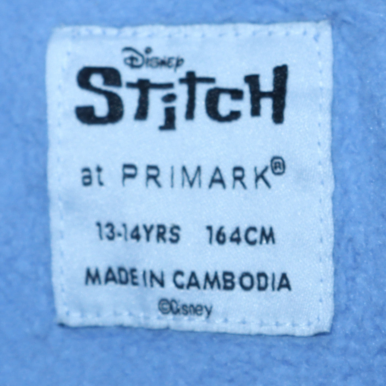 Primark Girls Blue Disney Stitch Pullover Hoodie 13-14 Years