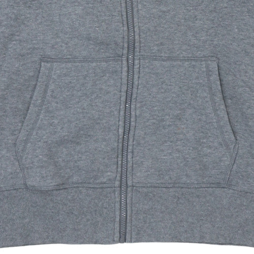 Reebok Men’s Grey 2XL Full Zip Hoodie Fleece Lined Sweatshirt