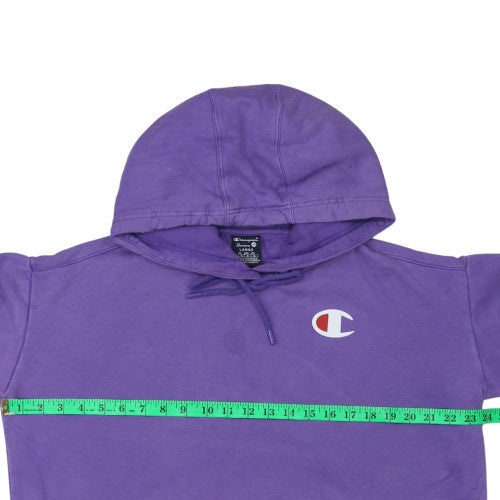Champion Womens Purple Pullover Hoodie Large Cotton Casual