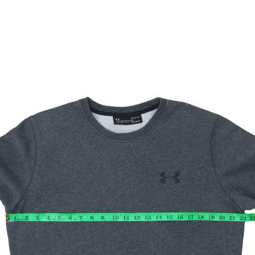 Under Armour Men's Grey ColdGear Fitted Sweatshirt Medium