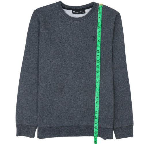 Under Armour Men's Grey ColdGear Fitted Sweatshirt Medium