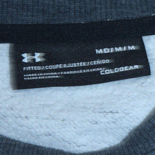 Under Armour Men's Grey ColdGear Fitted Sweatshirt Medium