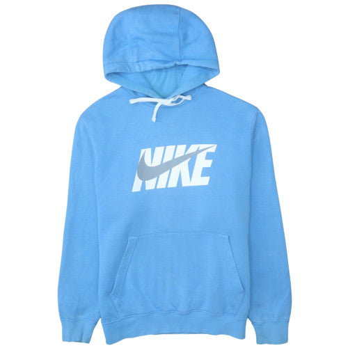 Nike Men's Blue Pullover Hoodie M Fleece Graphic Sportswear