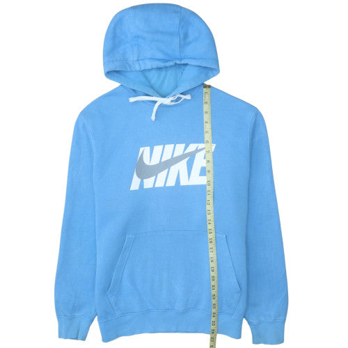 Nike Men's Blue Pullover Hoodie M Fleece Graphic Sportswear