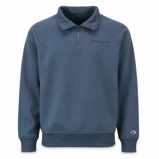 Champion Men's Blue 1/4 Zip Pullover Sweatshirt Size S
