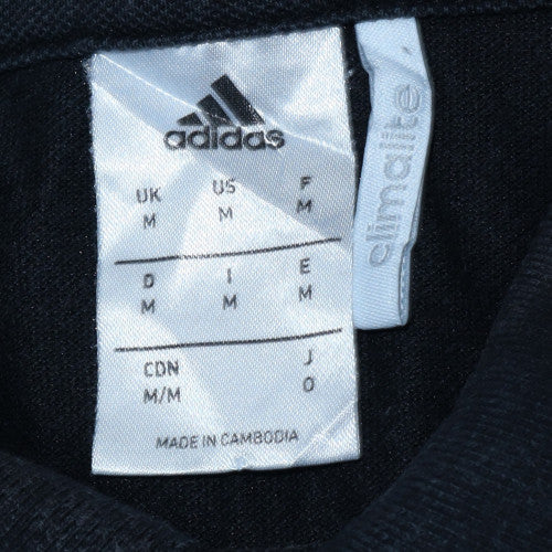 Adidas Men's Black Climalite Polo Shirt Size M Regular Fit