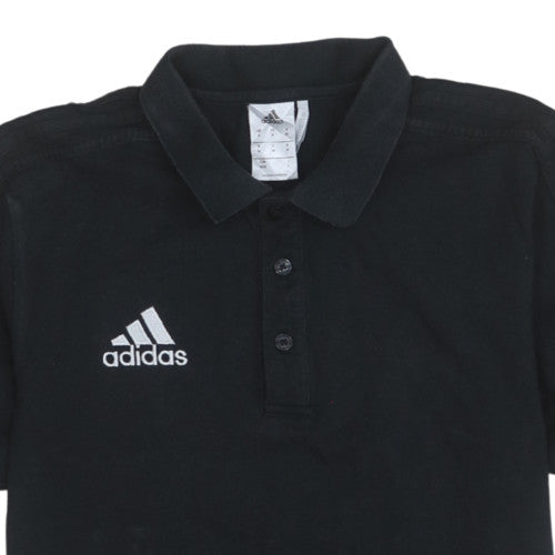 Adidas Men's Black Climalite Polo Shirt Size M Regular Fit