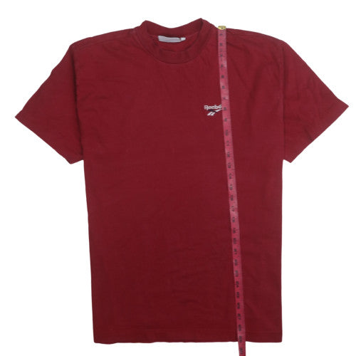Reebok Mens Red Vintage Short Sleeve Crew Neck T-Shirt M