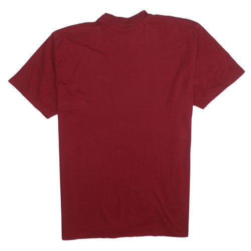 Reebok Mens Red Vintage Short Sleeve Crew Neck T-Shirt M