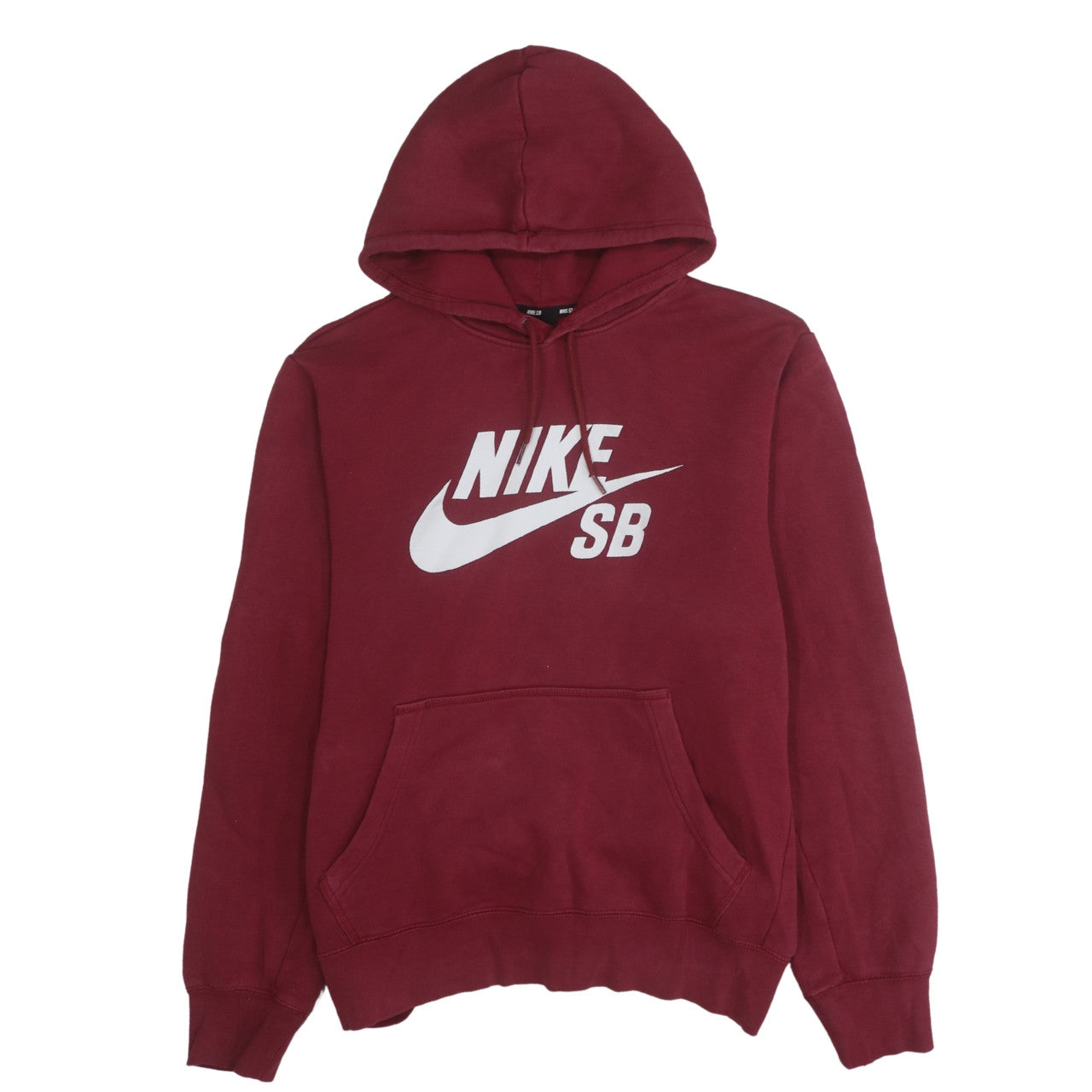 Nike SB Men's Red Pullover Hoodie Medium Fleece Skate Sweatshirt
