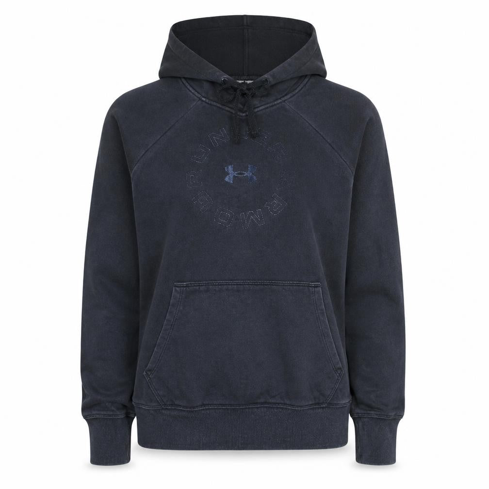 Under Armour Women's Black Pullover Hoodie Size S Loose Fit Fleece Sweatshirt