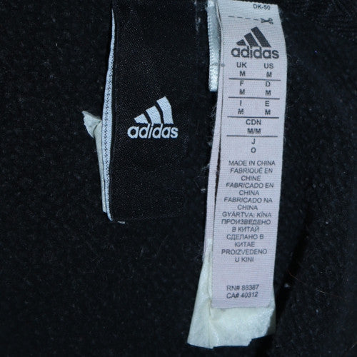 Adidas Men Black Full Zip Hoodie Size M Sports Fleece Sweatshirt
